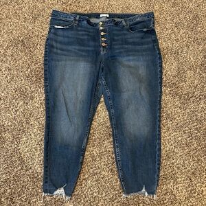 High rise skinny jeans